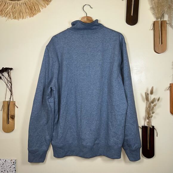 Men's Nautica Navtech Quarter-Zip Pullover Sweater in Blue Size Large - Picture 5 of 5